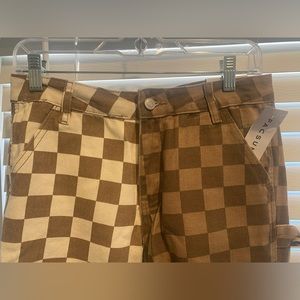 Low rise Pacsun checkered jeans. Size 27.